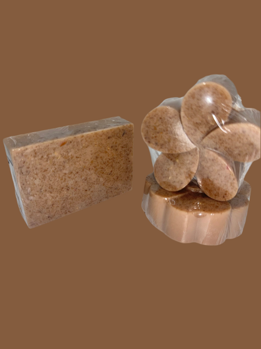 Jabón de cafe y avena